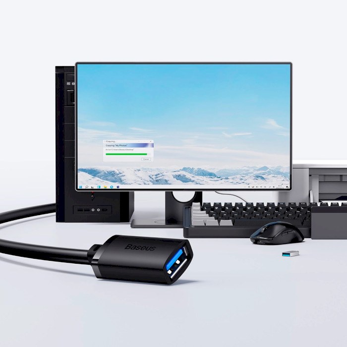 Кабель-подовжувач BASEUS AirJoy USB3.0 Extension Cable 1.5м Black (B00631103111-02)