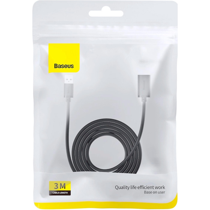 Кабель-подовжувач BASEUS AirJoy USB3.0 Extension Cable 3м Black (B00631103111-04)