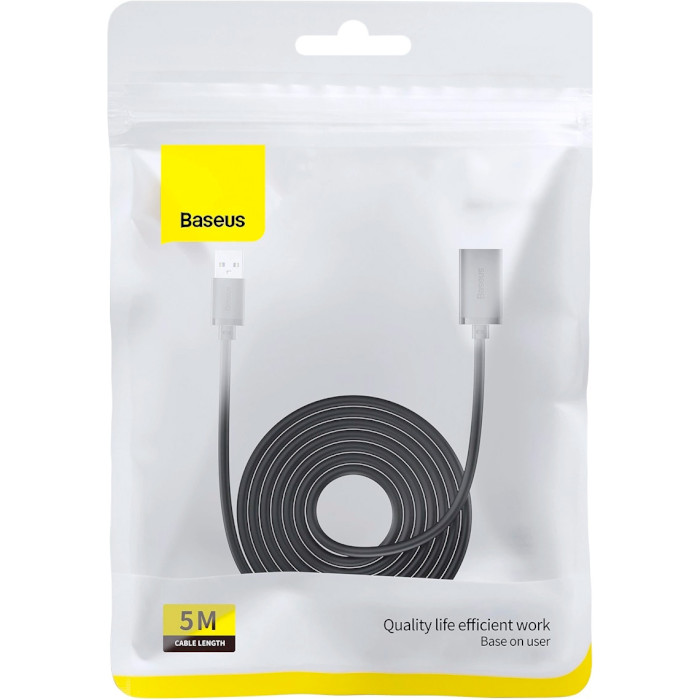 Кабель-удлинитель BASEUS AirJoy USB3.0 Extension Cable 5м Black (B00631103111-05)