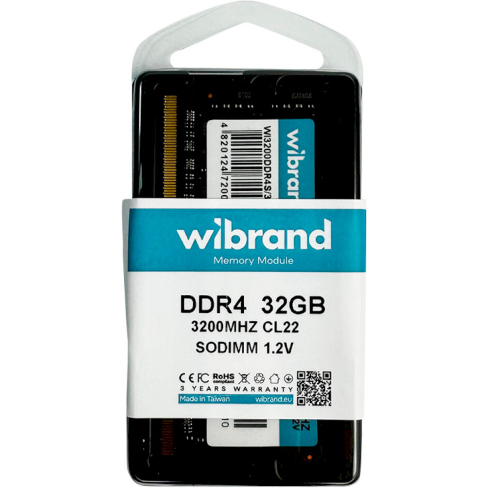 Модуль пам'яті WIBRAND SO-DIMM DDR4 3200MHz 32GB