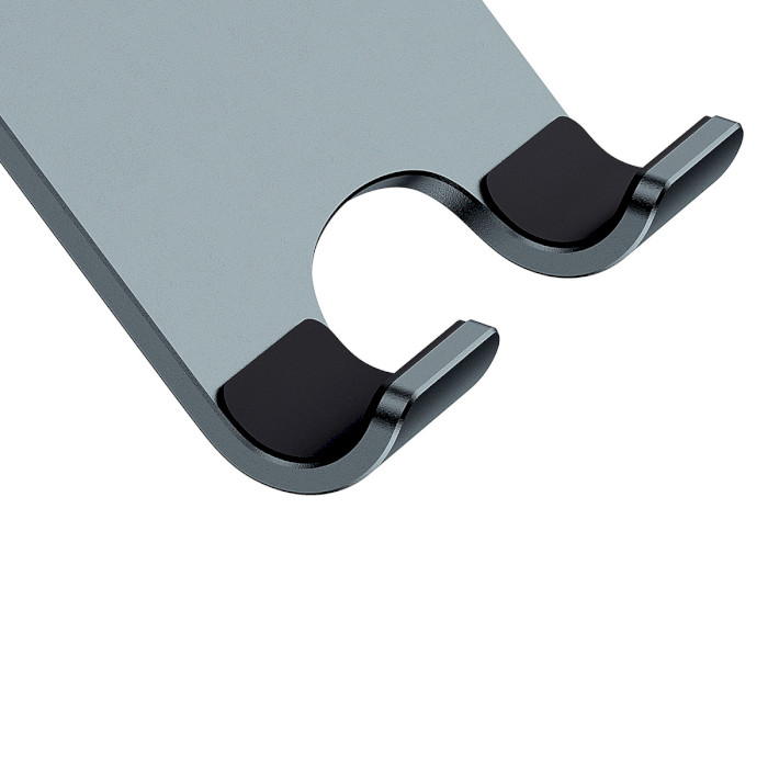 Підставка для смартфона BASEUS Desktop Biaxial Foldable Metal Stand for Phones Gray (LUSZ000013)