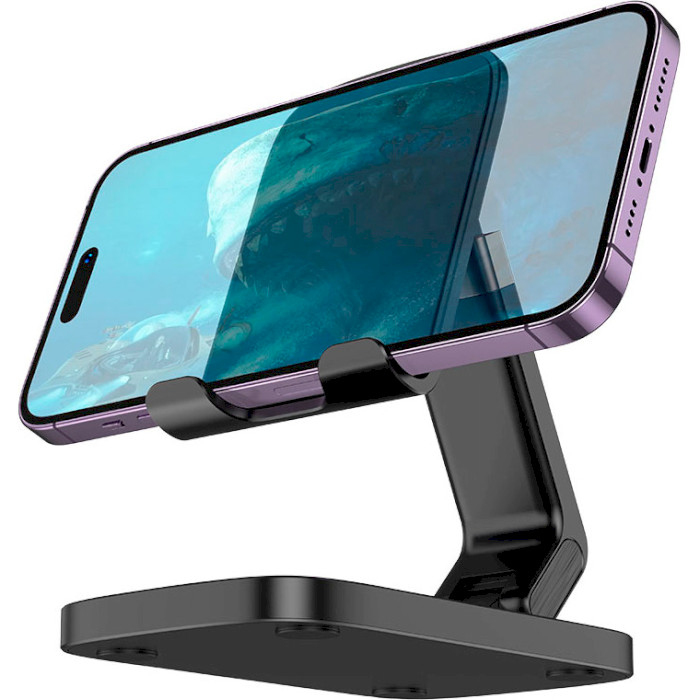 Підставка для смартфона HOCO HD8 Blackfish Folding Desktop Stand Black