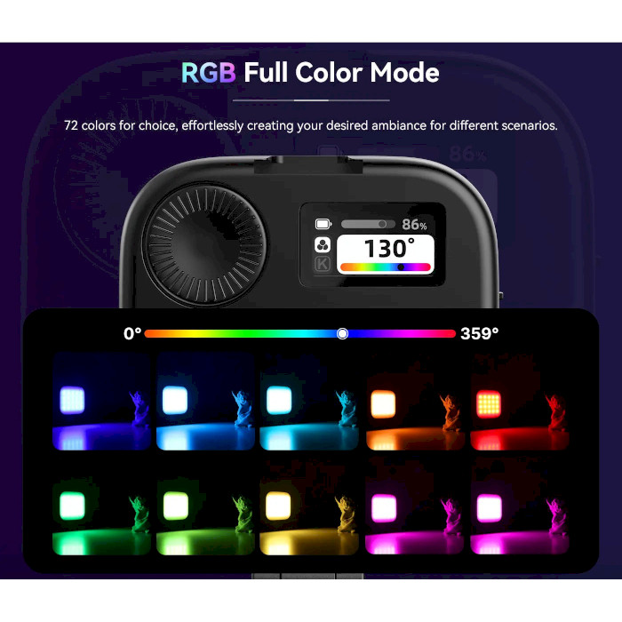 Підсвічування для відеозйомки ULANZI U60 RGB Video Light Black (L027GBB1)