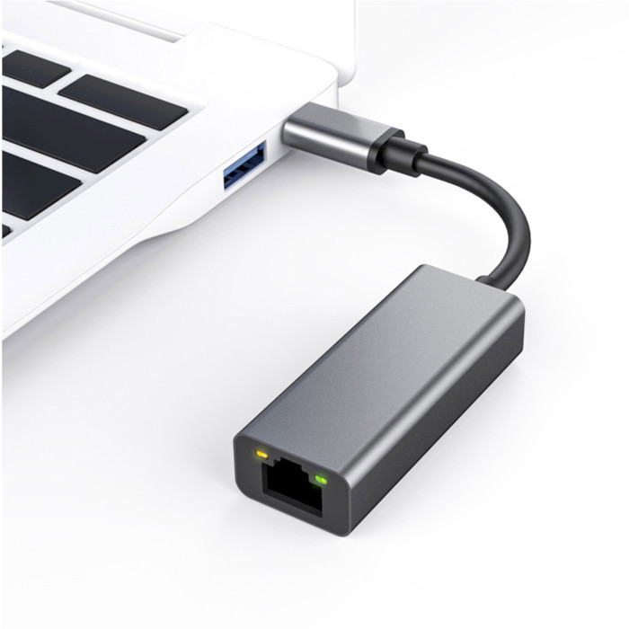 Сетевой адаптер DYNAMODE USB-C to RJ-45 Gigabit Ethernet