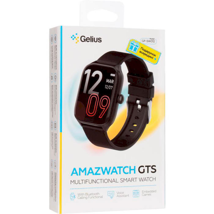 Смарт-часы GELIUS Pro GP-SW012 Amazwatch GTS Black