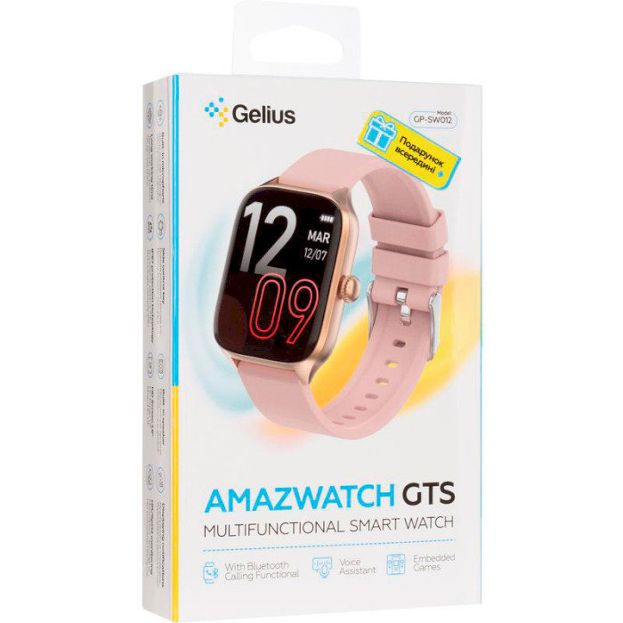 Смарт-годинник GELIUS Pro GP-SW012 Amazwatch GTS Gold Rose