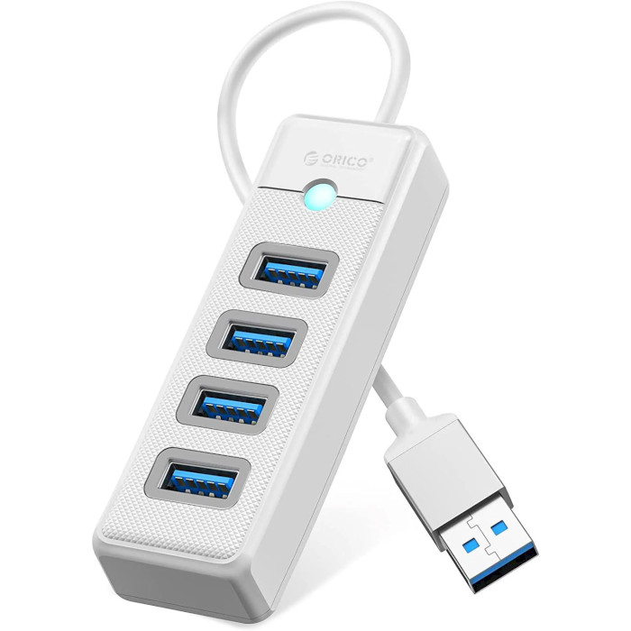 USB-хаб ORICO 4-in-1 USB-A to 4xUSB-A3.0 White