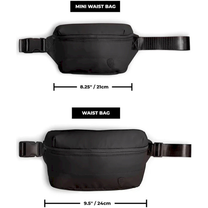 Сумка на одне плече/на пояс (бананка) HEYS Puffer Waist Bag Black