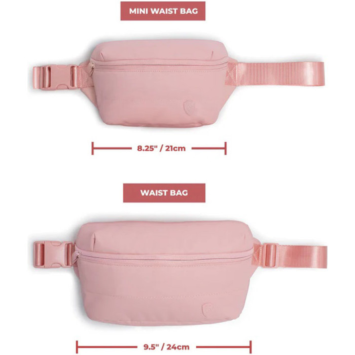 Сумка на одно плечо/на пояс (бананка) HEYS Puffer Waist Bag Rose