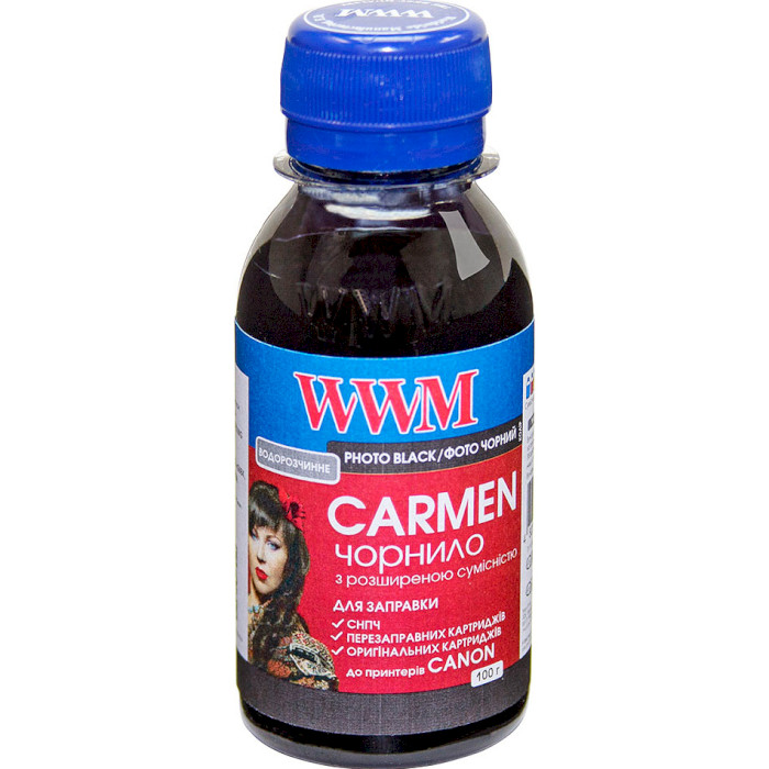 Чернила WWM Universal Carmen для Canon Pixma IP/IX/MP/MX/MG Black (CU/PB-2)