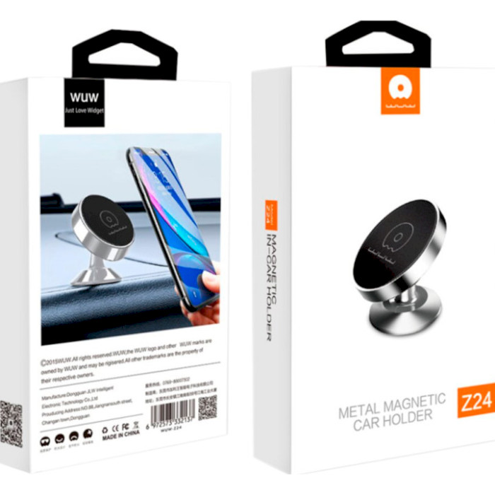 Автотримач для смартфона WUW Z24 Metal Magnetic Car Holder