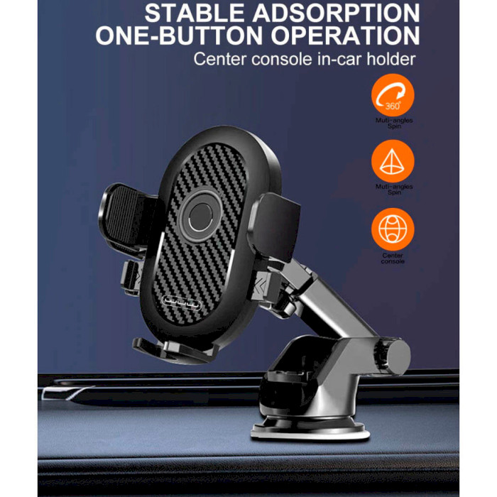 Автотримач для смартфона WUW Z32 Stable Adsorption One-Button Operation Car Holder