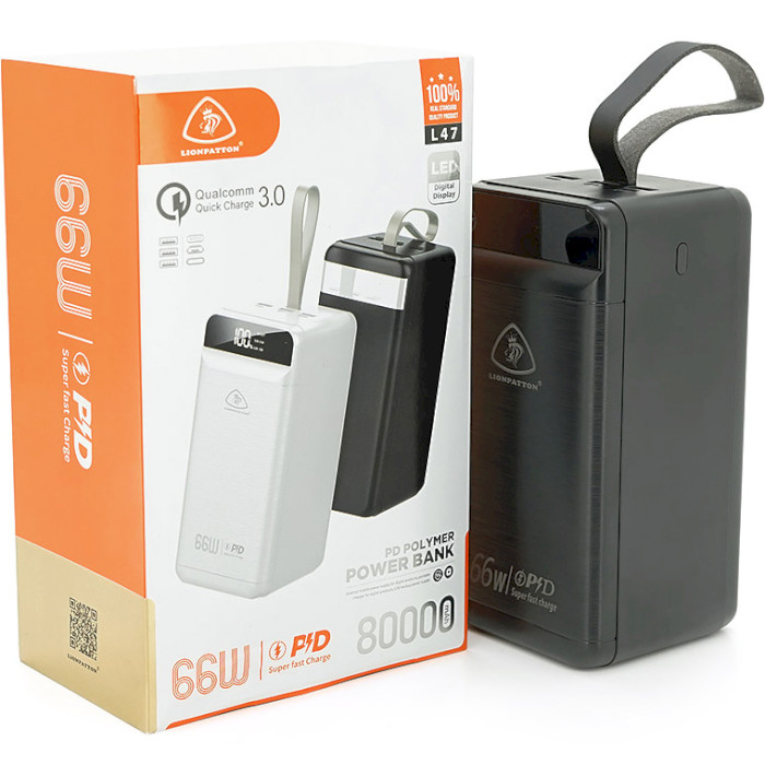 Повербанк LIONPATTON L47 66W 80000mAh