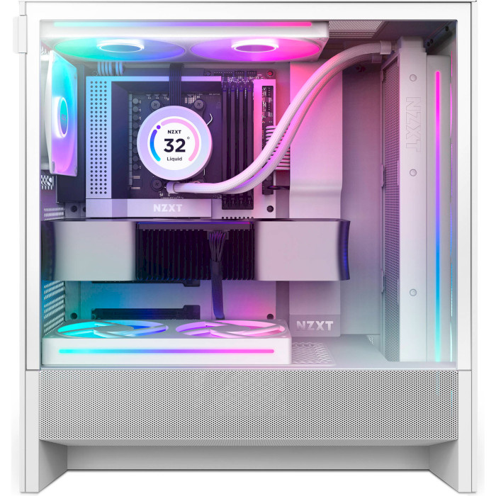 Корпус NZXT H5 Flow RGB White (CC-H52FW-R1)