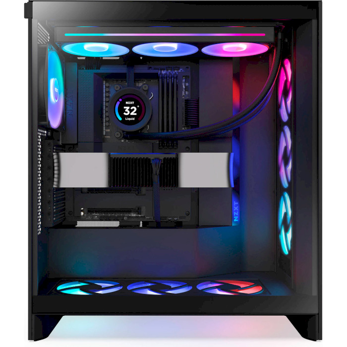 Корпус NZXT H7 Flow RGB 2024 Matte Black (CM-H72FB-R1)