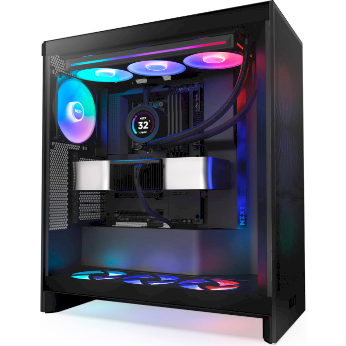 Корпус NZXT H7 Flow RGB 2024 Matte Black (CM-H72FB-R1)