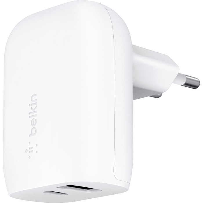 Зарядное устройство BELKIN Boost Up Charge Dual Wall Charger with PPS 37W White (WCB007VFWH)