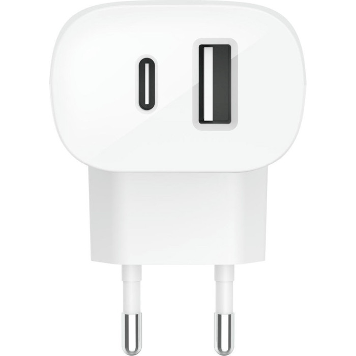 Зарядний пристрій BELKIN Boost Up Charge Dual Wall Charger with PPS 37W White (WCB007VFWH)