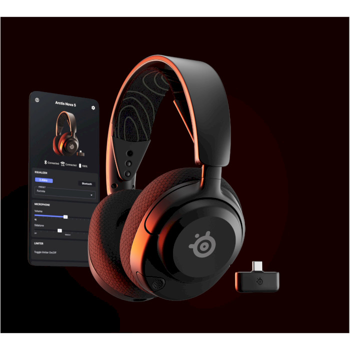 Навушники геймерскі STEELSERIES Arctis Nova 5 Wireless Black (61670)