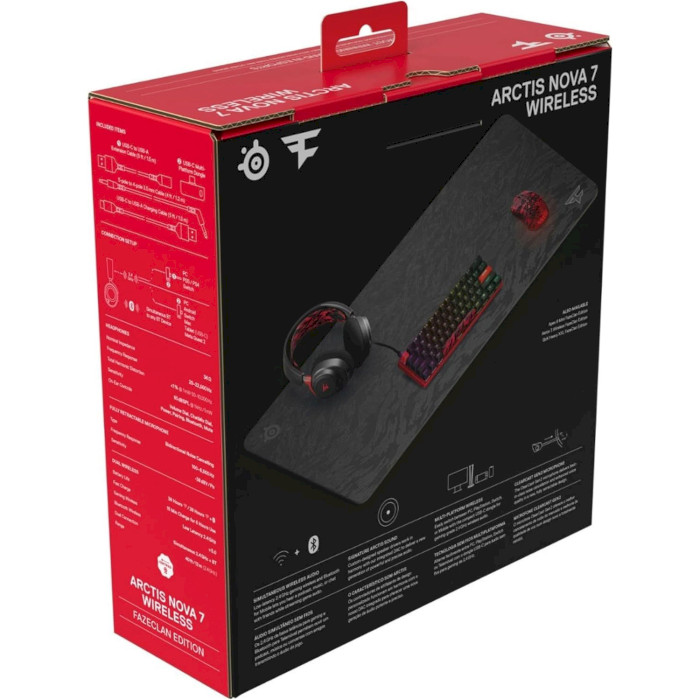 Наушники геймерские STEELSERIES Arctis Nova 7 Faze Clan Edition (61556)