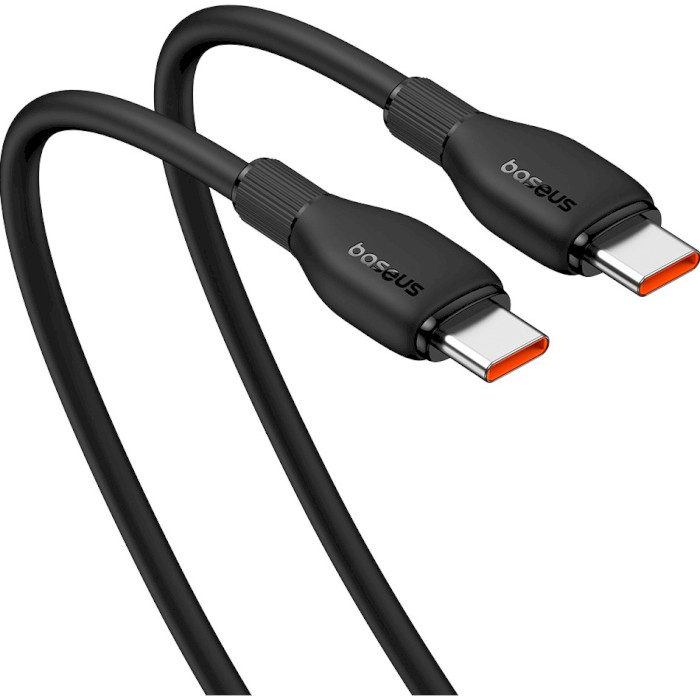 Кабель BASEUS Pudding Series Fast Charging Cable Type-C to Type-C 100W 1.2м Black (P10355702111-00)