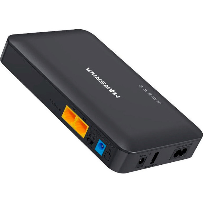 ИБП для роутера MARSRIVA KP2 EC DC+PoE+USB out, 5V/9V/12V 18W 8000mAh (29,6Wh) LiPol