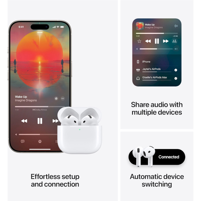 Наушники APPLE AirPods 4 ANC (MXP93ZE/A)