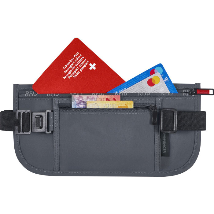 Сумка на одне плече/на пояс (бананка) WENGER Waist Belt With RFID Pocket Gray (611879)