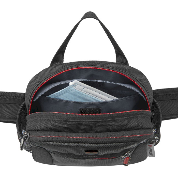 Сумка на одне плече/на пояс (бананка) WENGER Waist Pack Black (611875)