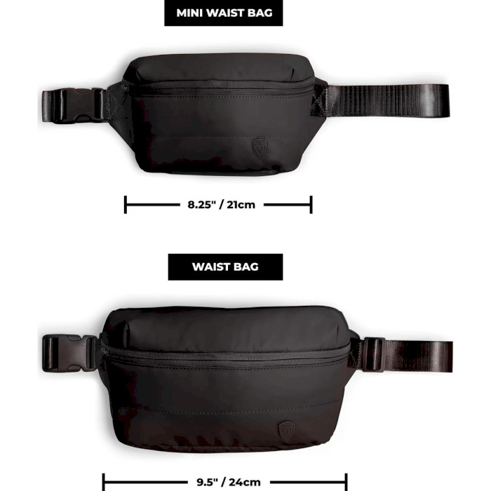 Сумка на одно плечо/на пояс (бананка) HEYS Puffer Mini Waist Bag Black