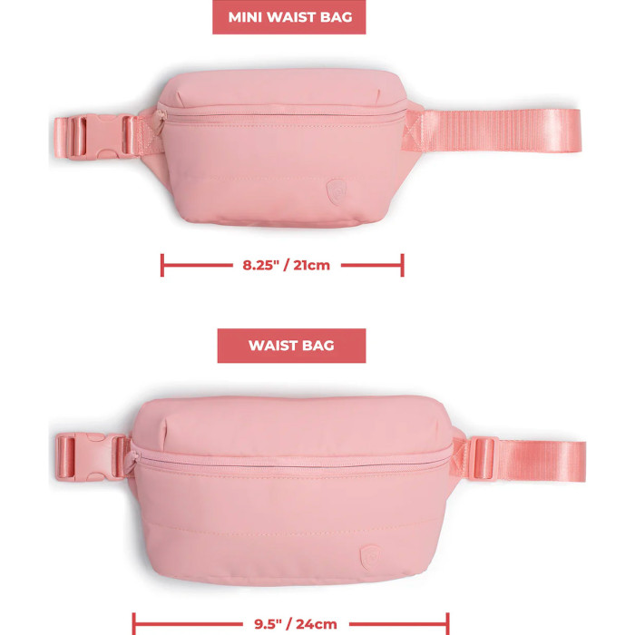 Сумка на одно плечо/на пояс (бананка) HEYS Puffer Mini Waist Bag Rose