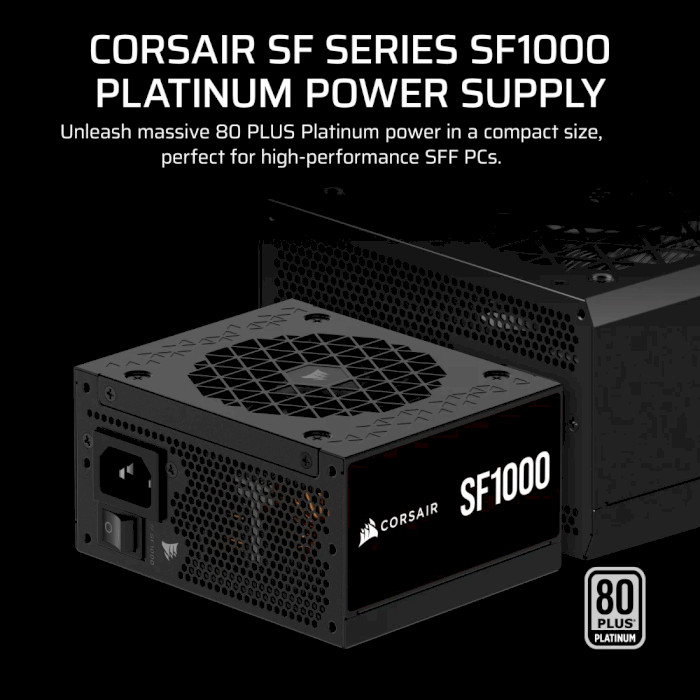 Блок живлення SFX 1000W CORSAIR SF1000 ATX 3.1 (CP-9020257-EU)