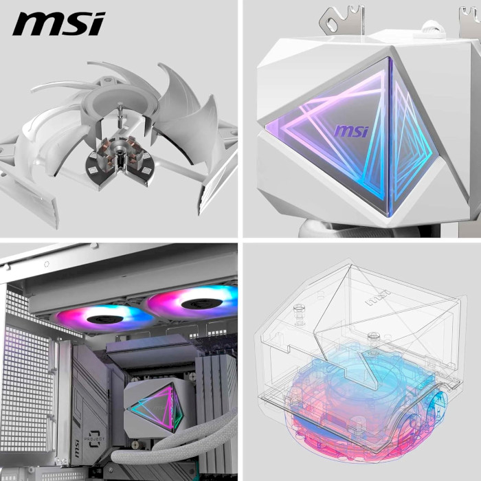 Система водяного охлаждения MSI MAG CoreLiquid I240 White