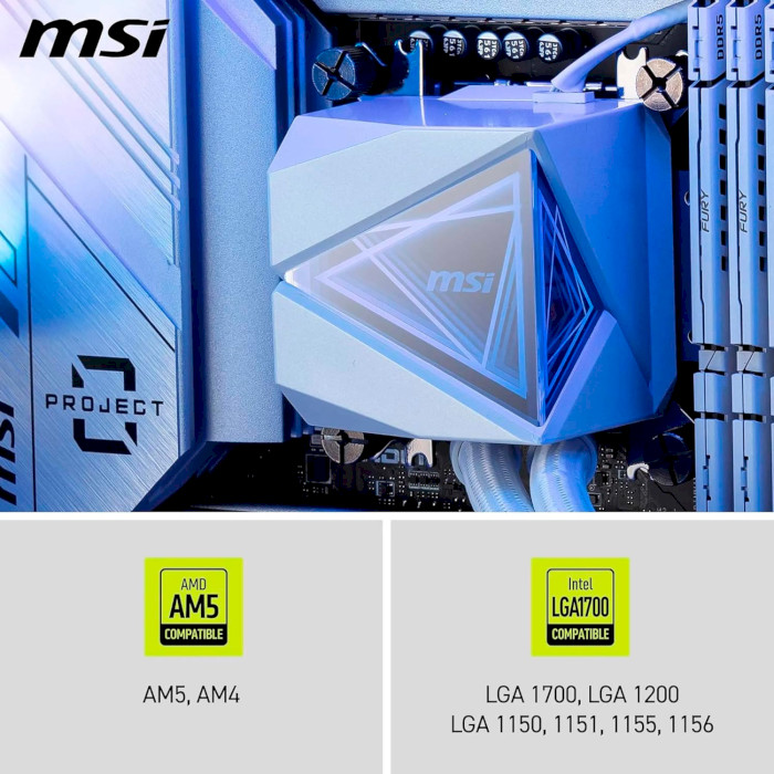 Система водяного охлаждения MSI MAG CoreLiquid I240 White