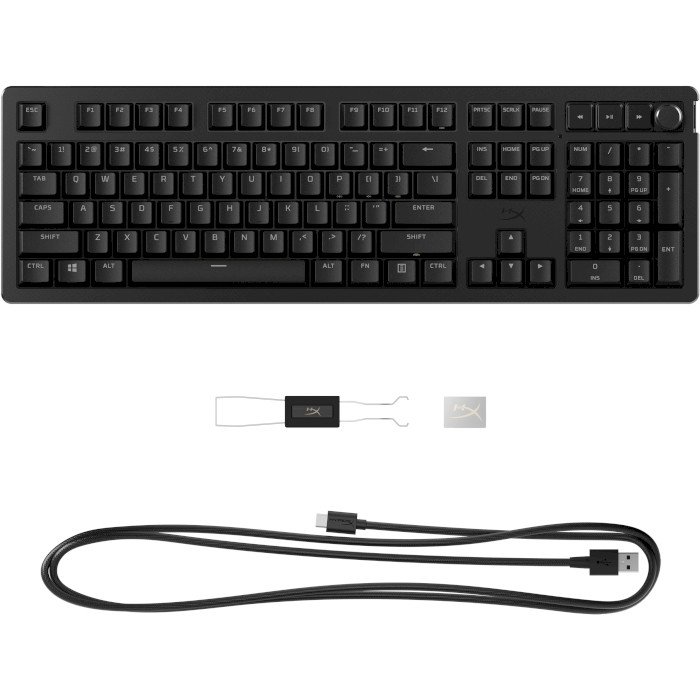 Клавіатура HYPERX Alloy Rise Red Switch Black (7G7A3AA)