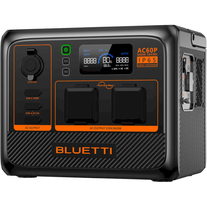 Зарядна станція BLUETTI AC60P UK розетки + 2 перехідника