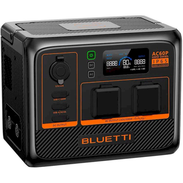 Зарядна станція BLUETTI AC60P UK розетки + 2 перехідника