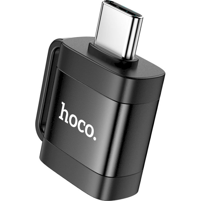 Адаптер OTG HOCO UA31C USB3.0 Portable Adapter Type-C Male to USB-A Female Black