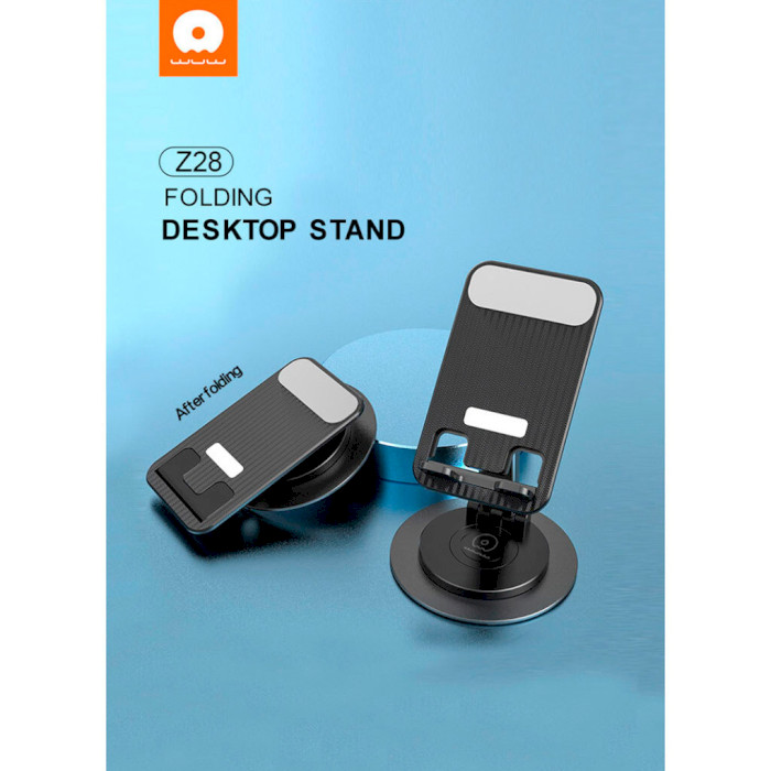 Тримач для смартфона WUW Z28 Folding Desktop Stand Black