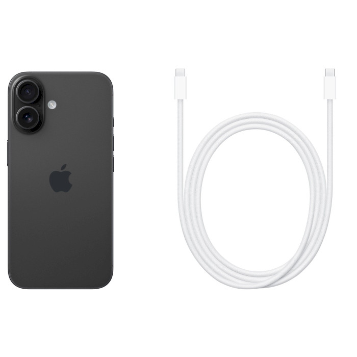 Смартфон APPLE iPhone 16 128GB Black (MYE73SX/A)