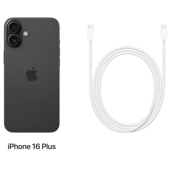 Смартфон APPLE iPhone 16 Plus 128GB Black (MXVU3SX/A)