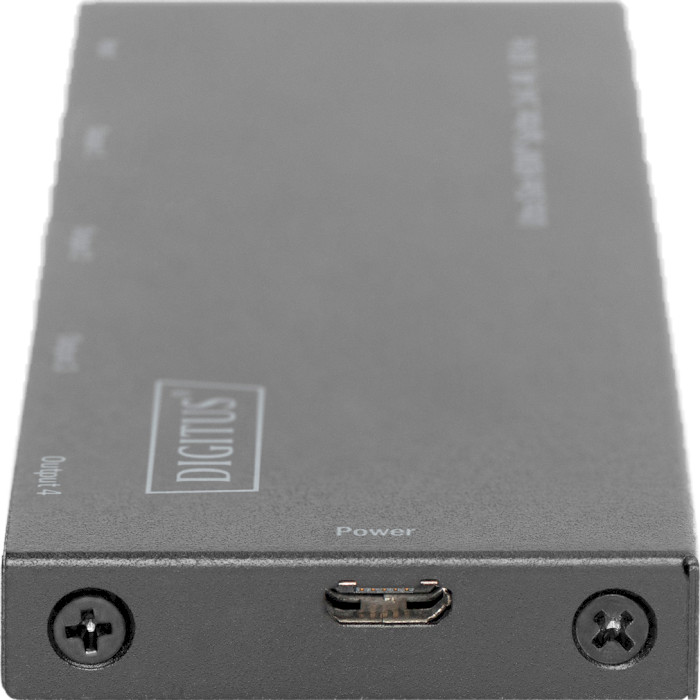 HDMI сплиттер 1 to 4 DIGITUS Ultra Slim HDMI Splitter, 1x4, 4K@60Hz (DS-45323)