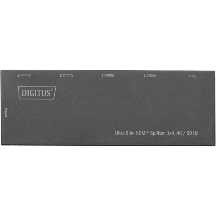 HDMI сплиттер 1 to 4 DIGITUS Ultra Slim HDMI Splitter, 1x4, 4K@60Hz (DS-45323)