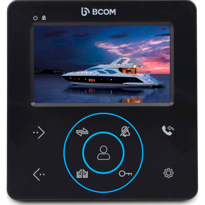 Комплект видеодомофона BCOM BD-480M Black + BT-380HR Black