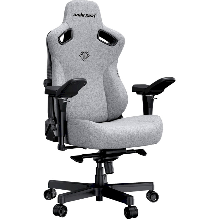 Крісло геймерське ANDA SEAT Kaiser 3 Pro Gray Fabric Size XL