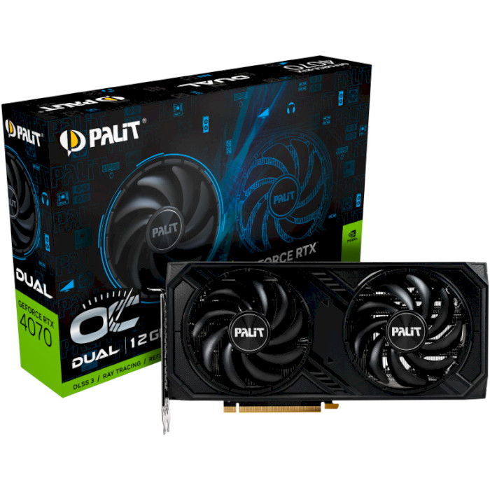 Відеокарта PALIT GeForce RTX 4070 Dual OC (NE64070S19K9-1048D)