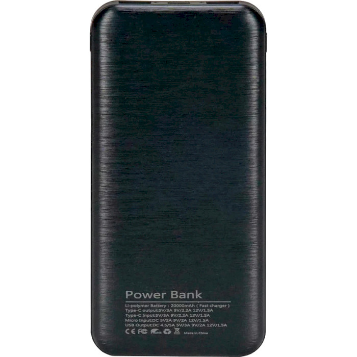 Повербанк KRAFT ENERGY KPB-2020FC 20000mAh Black