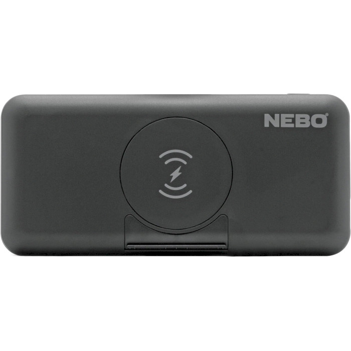 Повербанк з бездротовою зарядкою NEBO 10K Powerbank w/Kickstand and w/Wreless Charging 10000mAh (NEB-PBK-0010-G)