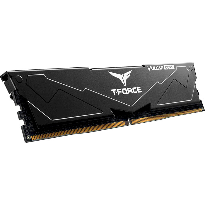 Модуль пам'яті TEAM T-Force Vulcan Black DDR5 6000MHz 32GB Kit 2x16GB (FLBD532G6000HC38GDC01)