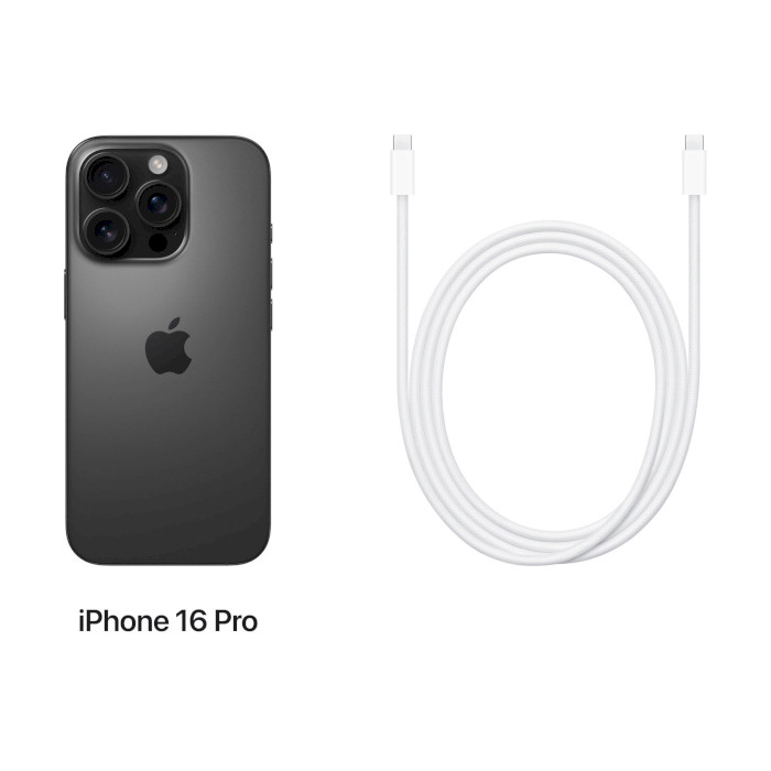 Смартфон APPLE iPhone 16 Pro 512GB Black Titanium (MYNM3SX/A)